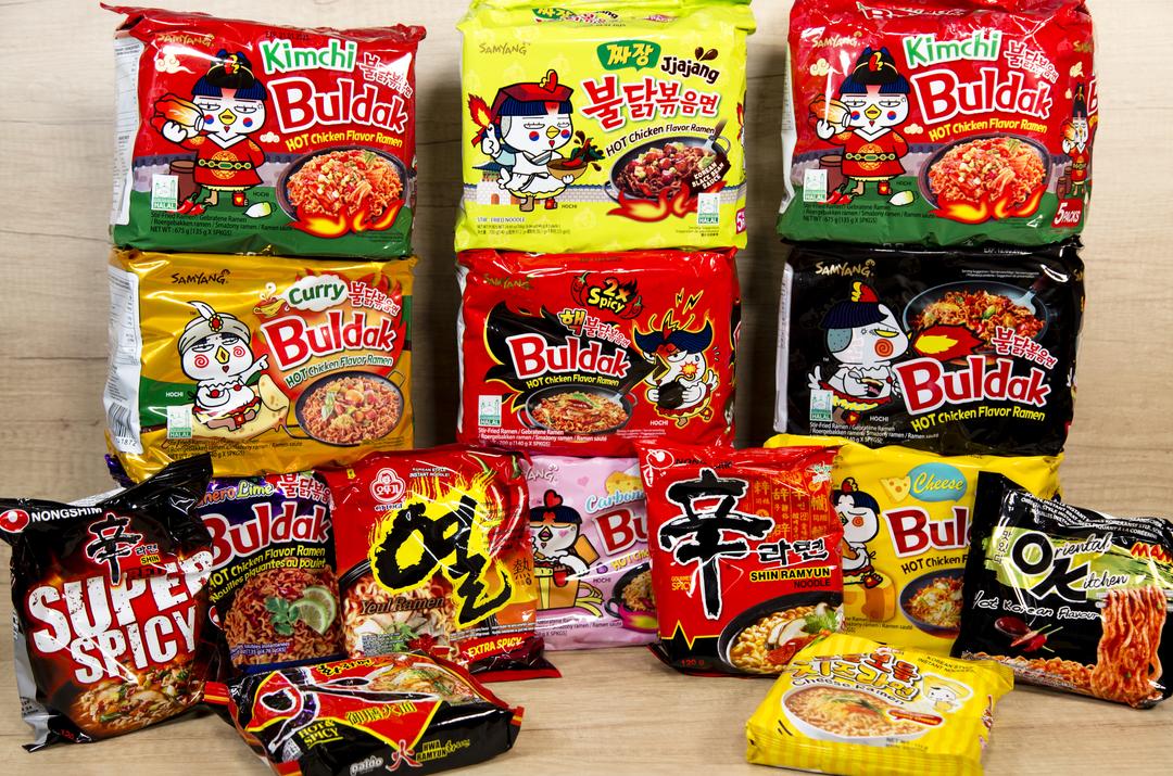 Nouilles instantanées, Ramen, Corréen, Kimchi Buddak